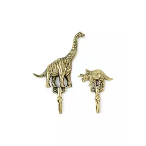 Doing Goods cuier de perete Dean Dinosaur Hook Set 2-pack culoarea galben imagine