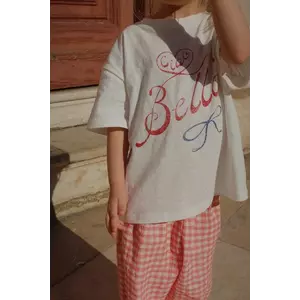 Konges Sløjd tricou din amestec de in pentru copii RHW X KS BELLA TEE OCS culoarea alb, cu imprimeu, Rosie Huntington Whiteley KS103594 imagine