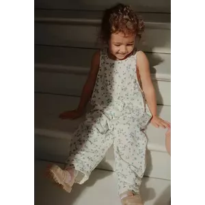 Konges Sløjd salopetă bebeluși din bumbac RHW x KS MIOBLU OVERALLS GOTS Rosie Huntington Whiteley KS103614 imagine