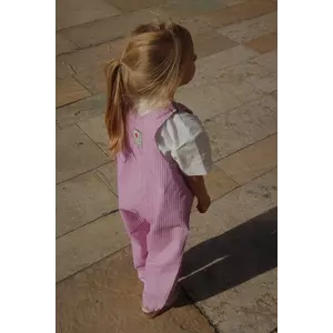 Konges Sløjd salopetă din bumbac pentru copii RHW X KS LETTRE OVERALLS GOTS Rosie Huntington Whiteley KS103610 imagine