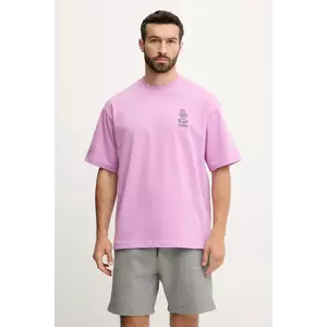 Hummel tricou din bumbac culoarea violet, cu imprimeu, 227549 imagine