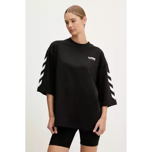 Hummel tricou din bumbac culoarea negru, 227561 imagine