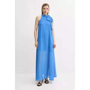 Gestuz rochie culoarea violet, maxi, evazati, 10910220 imagine