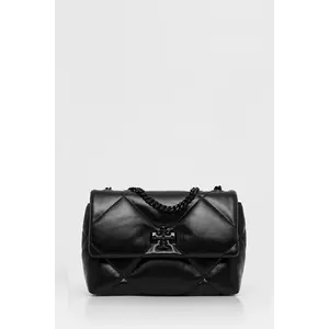 Tory Burch poșetă de piele Kira Diamond culoarea negru, 170620-002 imagine