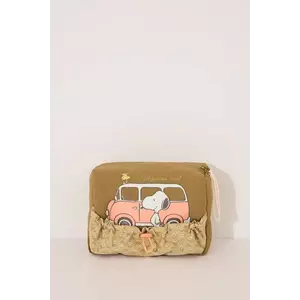 women'secret portfard SNOOPY culoarea verde, 4849277 imagine