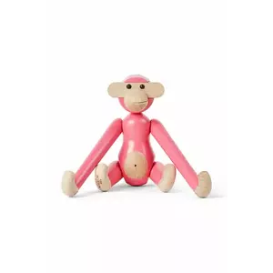 Kay Bojesen figurină decorativă Monkey Mini culoarea roz imagine
