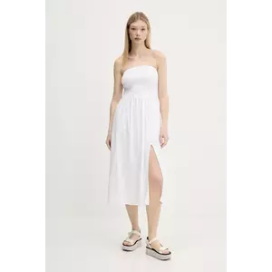 Hollister Co. rochie din in culoarea alb, midi, evazati, KI359-1209 imagine