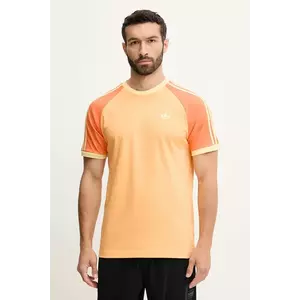 adidas Originals tricou din bumbac Cali Tee culoarea portocaliu, cu imprimeu, KC4959 imagine