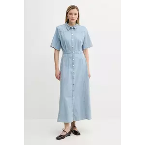 Gestuz rochie jeans maxi, drept, 10910194 imagine