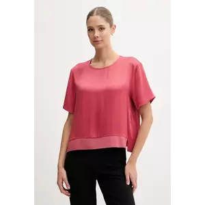 Sisley bluză culoarea roz, uni, 52BZLQ093 imagine