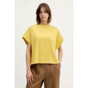 United Colors of Benetton tricou din bumbac culoarea galben, 3096D1071 imagine