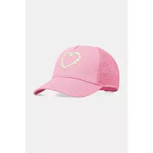 United Colors of Benetton șapcă de baseball pentru copii culoarea roz, cu imprimeu, 6XJNGA01F imagine