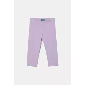 United Colors of Benetton colanți culoarea violet, uni, 3MT1CF02J imagine