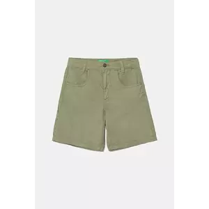 United Colors of Benetton pantaloni scurți din bumbac pentru copii culoarea verde, 47RGC902U imagine