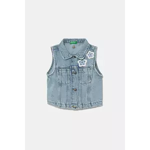 United Colors of Benetton vestă din denim pentru copii 22MHGJ00N imagine