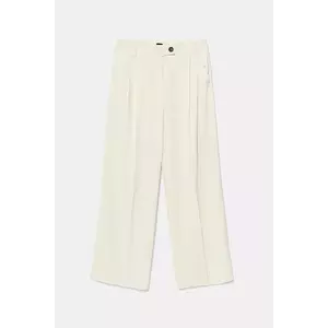 Marella pantaloni OLINTO culoarea alb, lat, high waist, 2513131053200 imagine