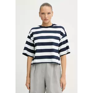 United Colors of Benetton tricou din bumbac culoarea bleumarin, 32JPD10A5 imagine