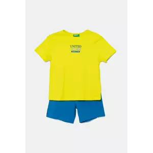 United Colors of Benetton set de bumbac pentru copii culoarea verde, 3096GK00Q imagine