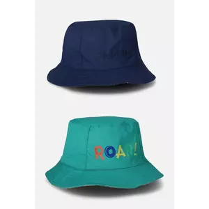 Coccodrillo pălărie reversibilă din bumbac pentru copii culoarea turcoaz, bumbac, ACCESSORIES SUMMER BOY imagine