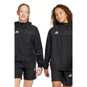 adidas Performance bluză copii culoarea negru, cu glugă, cu imprimeu, JD0629 imagine