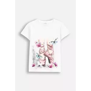 Coccodrillo tricou copii culoarea bej, EVERYDAY GIRL imagine