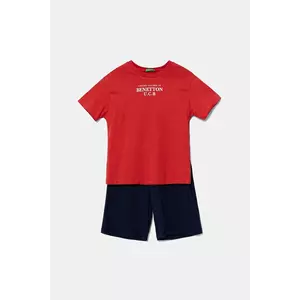 United Colors of Benetton set de bumbac pentru copii culoarea rosu, 3096CK00D imagine