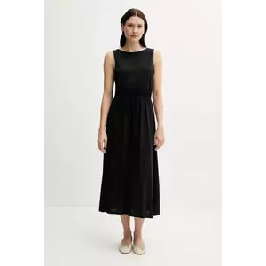 United Colors of Benetton rochie culoarea negru, midi, drept, 3Q225V00X imagine