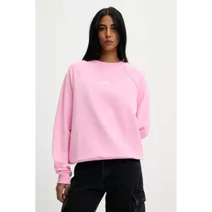 MSGM hanorac de bumbac culoarea negru, cu imprimeu imagine