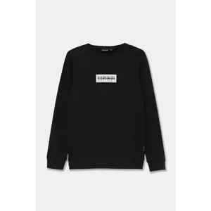 Napapijri bluza copii B-CHAMOIS C culoarea negru, cu imprimeu, NP0A4HY30411 imagine