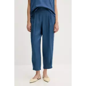 United Colors of Benetton pantaloni din in lat, high waist, 4AGHDF08L imagine