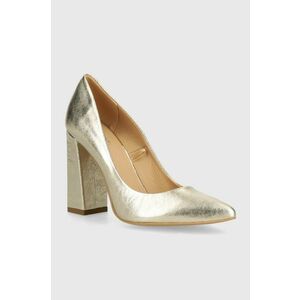 Wojas pantofi de piele culoarea auriu, cu toc drept, 3503958 imagine