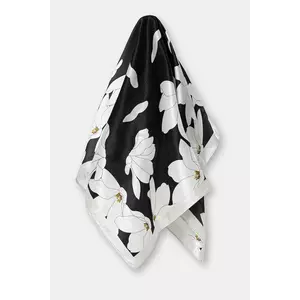 Answear Lab esarfa de matase culoarea negru, modelator imagine