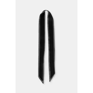 Answear Lab o esarfa cu matase culoarea negru, modelator imagine