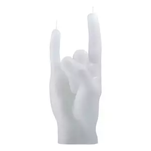 CandleHand lumânare decorativă You Rock 310 g. culoarea alb imagine