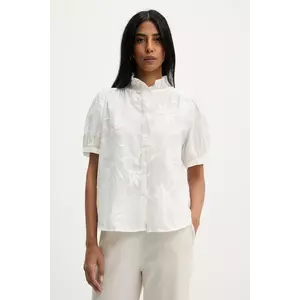 Answear Lab bluza din bumbac culoarea alb, cu imprimeu imagine