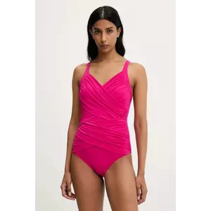 Answear Lab costum de baie dintr-o bucată culoarea roz, cupa usor rigidizata imagine
