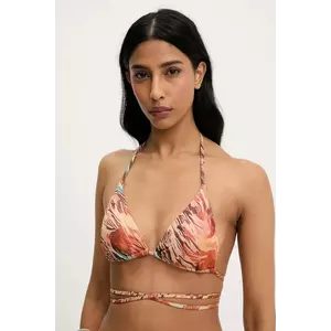 Answear Lab sutien de baie culoarea portocaliu, cupa moale imagine