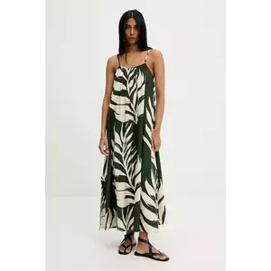 Answear Lab rochie culoarea verde, maxi, evazată imagine