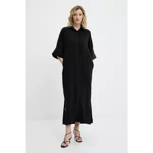 Answear Lab rochie culoarea negru, midi, oversize imagine
