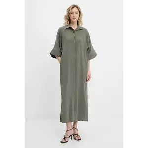 Answear Lab rochie culoarea verde, midi, oversize imagine