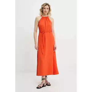 Answear Lab rochie culoarea portocaliu, maxi, evazată imagine