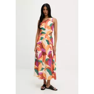 Answear Lab rochie culoarea portocaliu, maxi, evazată imagine