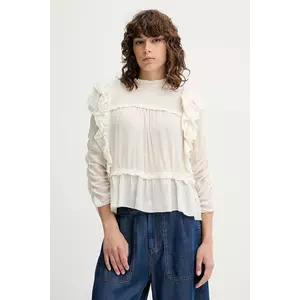 MUNTHE bluză CRISP culoarea bej, uni, 252100225231 imagine