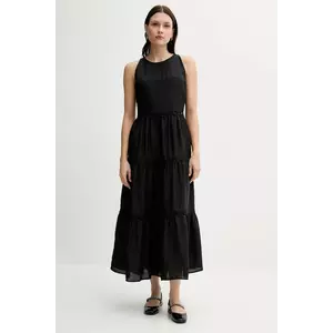 Pedro del Hierro rochie din amestec de in culoarea negru, maxi, evazati, 3819824 imagine
