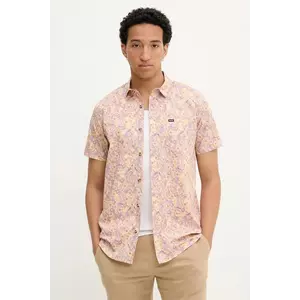 Rip Curl cămașă culoarea roz, cu guler clasic, regular, 03DMSH imagine