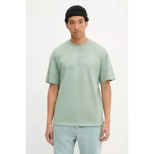 Karl Kani tricou din bumbac culoarea verde, cu imprimeu, PD00008142 imagine