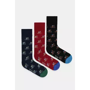 Paul Smith șosete 3-pack culoarea negru, M1A-SOCK-PRABB imagine
