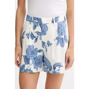 OUI pantaloni scurți culoarea alb, modelator, high waist, 93235 imagine