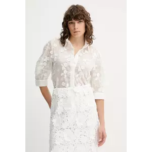MUNTHE cămașă PUST culoarea alb, cu guler clasic, regular, 252101725225 imagine