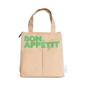 Helio Ferretti geantă de prânz Bon Appetit culoarea bej imagine